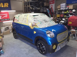 キャストにボディガラスコーティング