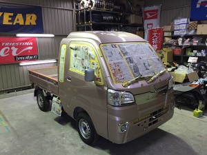 軽トラにもボディコーティング