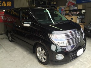 エルグランドを24ヶ月法定点検 車検整備