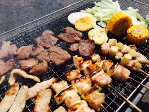 焼き鳥も定番です?