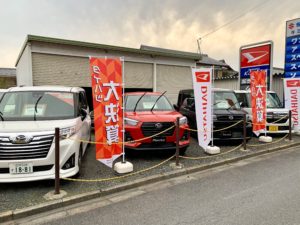 乗用モデルも多数展示しております?