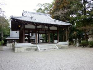 下新川神社にて