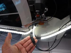 ２芯で細くなったＤｉ２。　これはフレーム内臓タイプで、ＢＢ上部のフレム内側に取り付け。