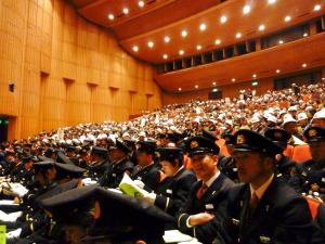 出初式・第1部式典 コチラに向いているのが伊東団員です。