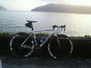 今朝の琵琶湖