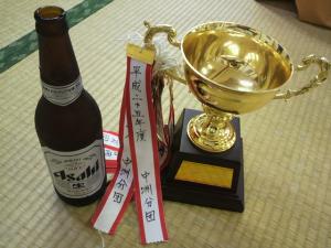 市長賞をＧＥＴ！　このあと、大祝賀会が始まりました．．．