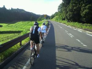 今朝のサイクリング