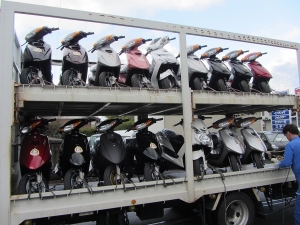 ヤマハ・スクーター軍団