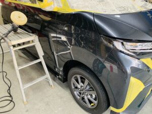 ガラスの被膜を塗布