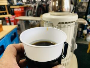美味しいコーヒーを頂きました。